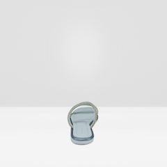 WOMENS G METAL FLAT DIAMANTE STRAPPY CASUAL CHAPPALS