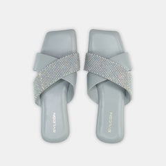 Women's Blue Sleek and Simple Casual Sandals