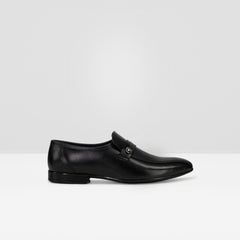 SYLCON MEN BLACK FORMAL MOCCASIN