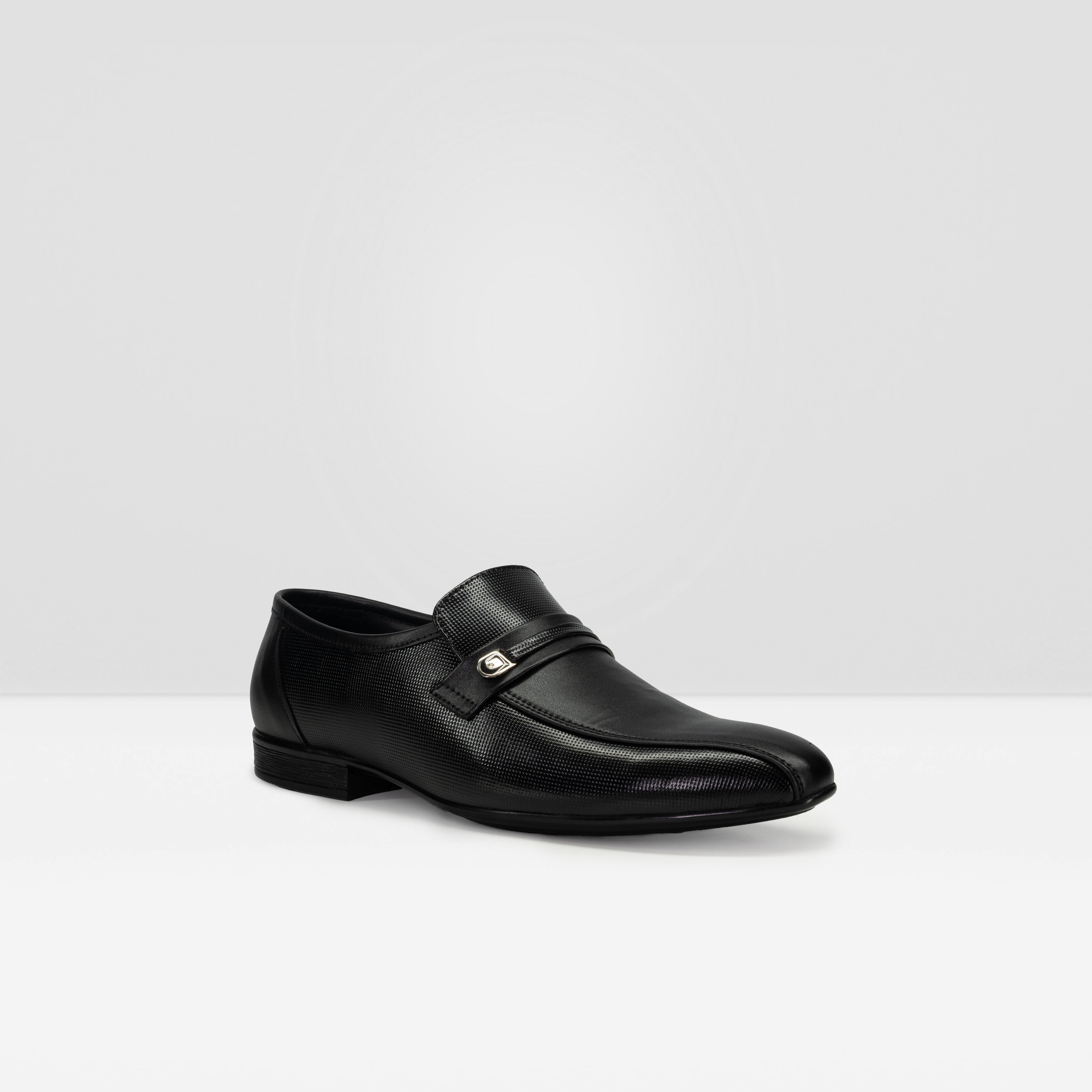 SYLCON MEN BLACK FORMAL MOCCASIN