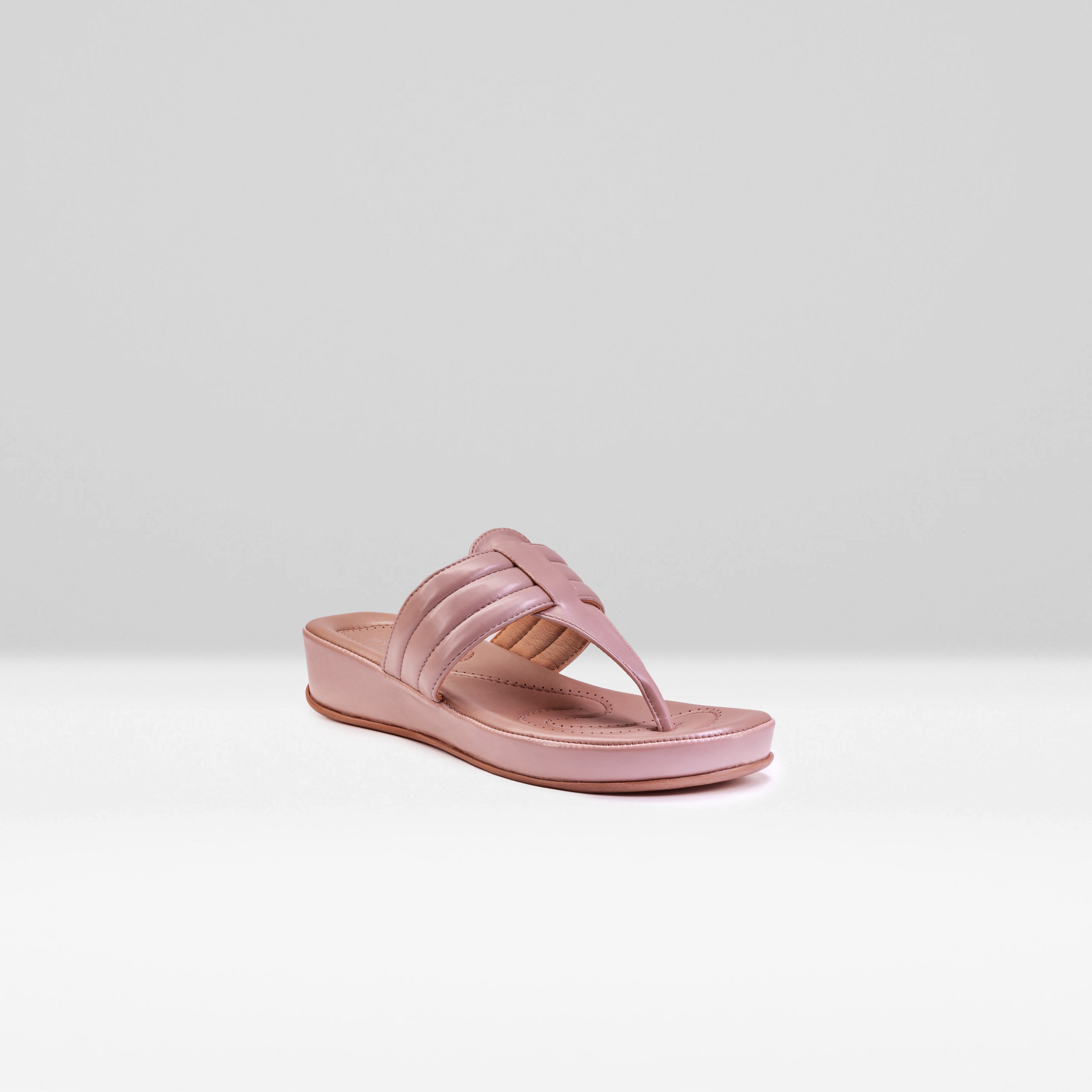 WOMENS PEACH CASUAL SLIPPERS