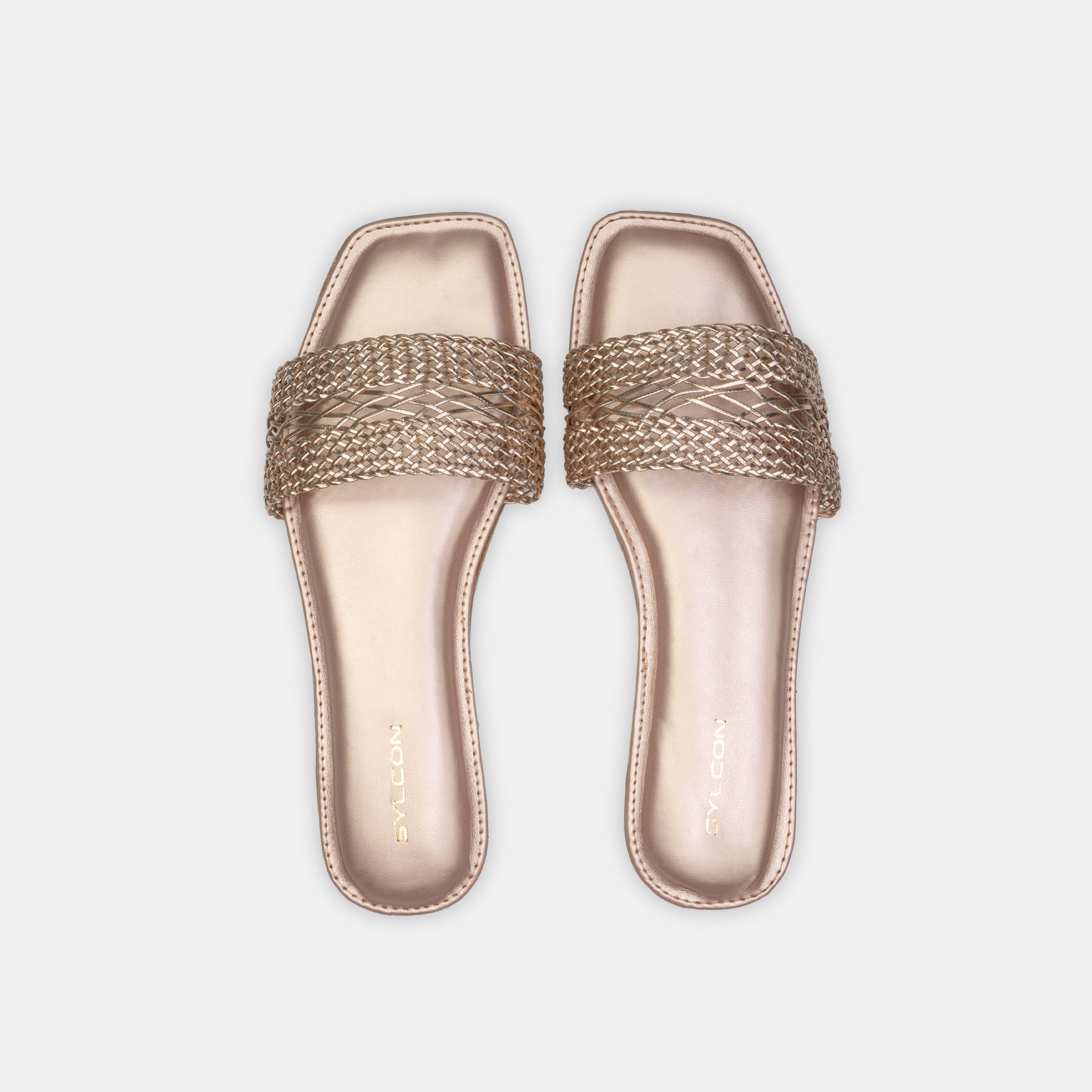 WOVEN SULTHAN PATTERN FLAT SANDALS