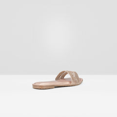 WOVEN SULTHAN PATTERN FLAT SANDALS