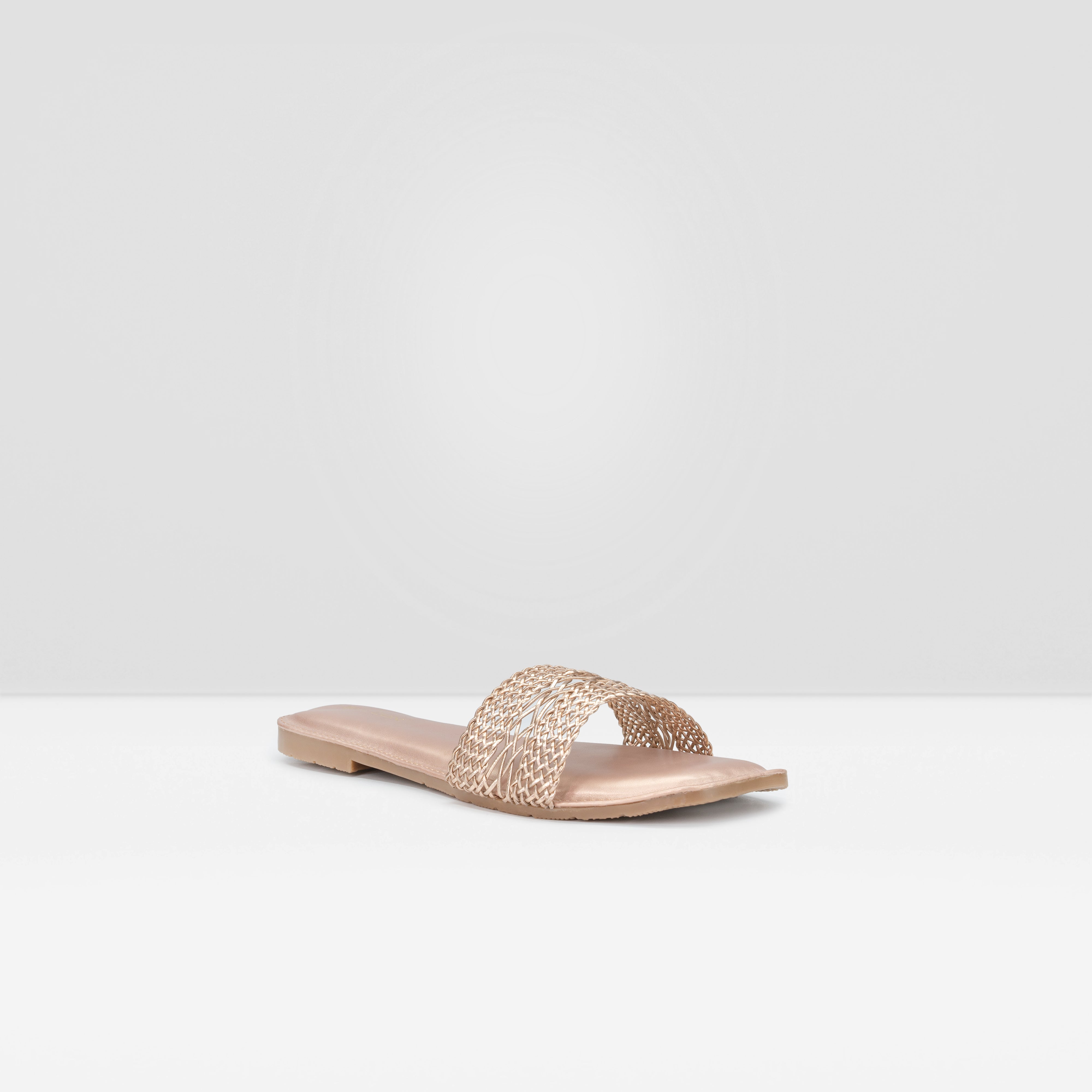 WOVEN SULTHAN PATTERN FLAT SANDALS