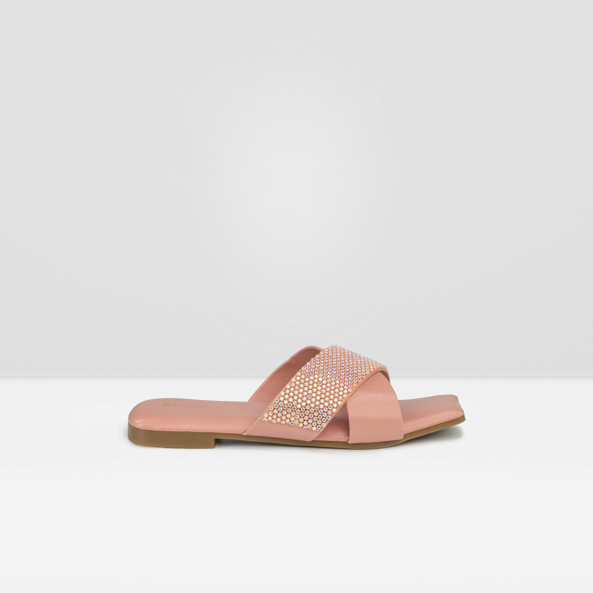 Women's Peach Sleek and Simple Casual Sandals