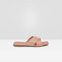 Women's Peach Sleek and Simple Casual Sandals