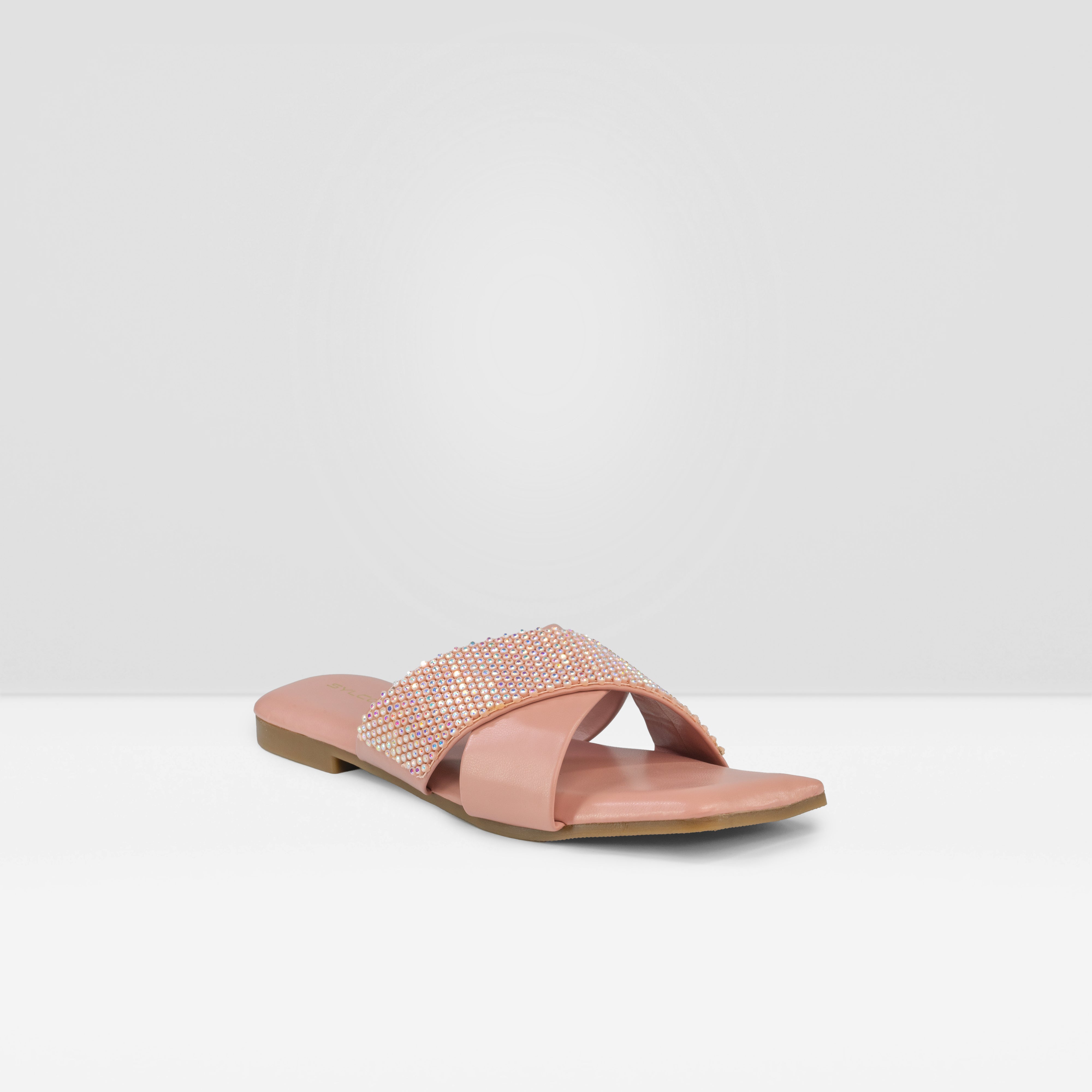 Women's Peach Sleek and Simple Casual Sandals