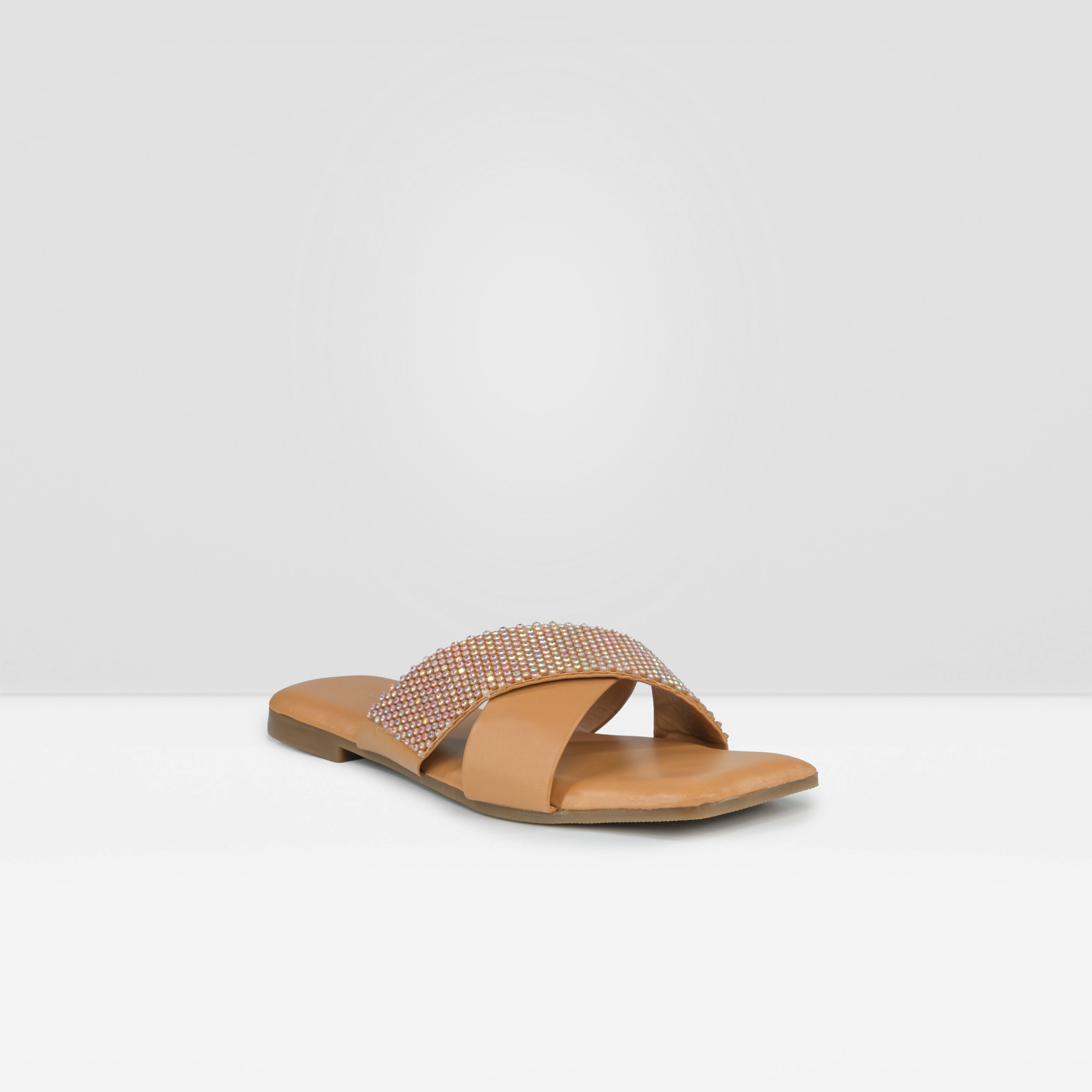 Women's Tan Sleek and Simple Casual Sandals