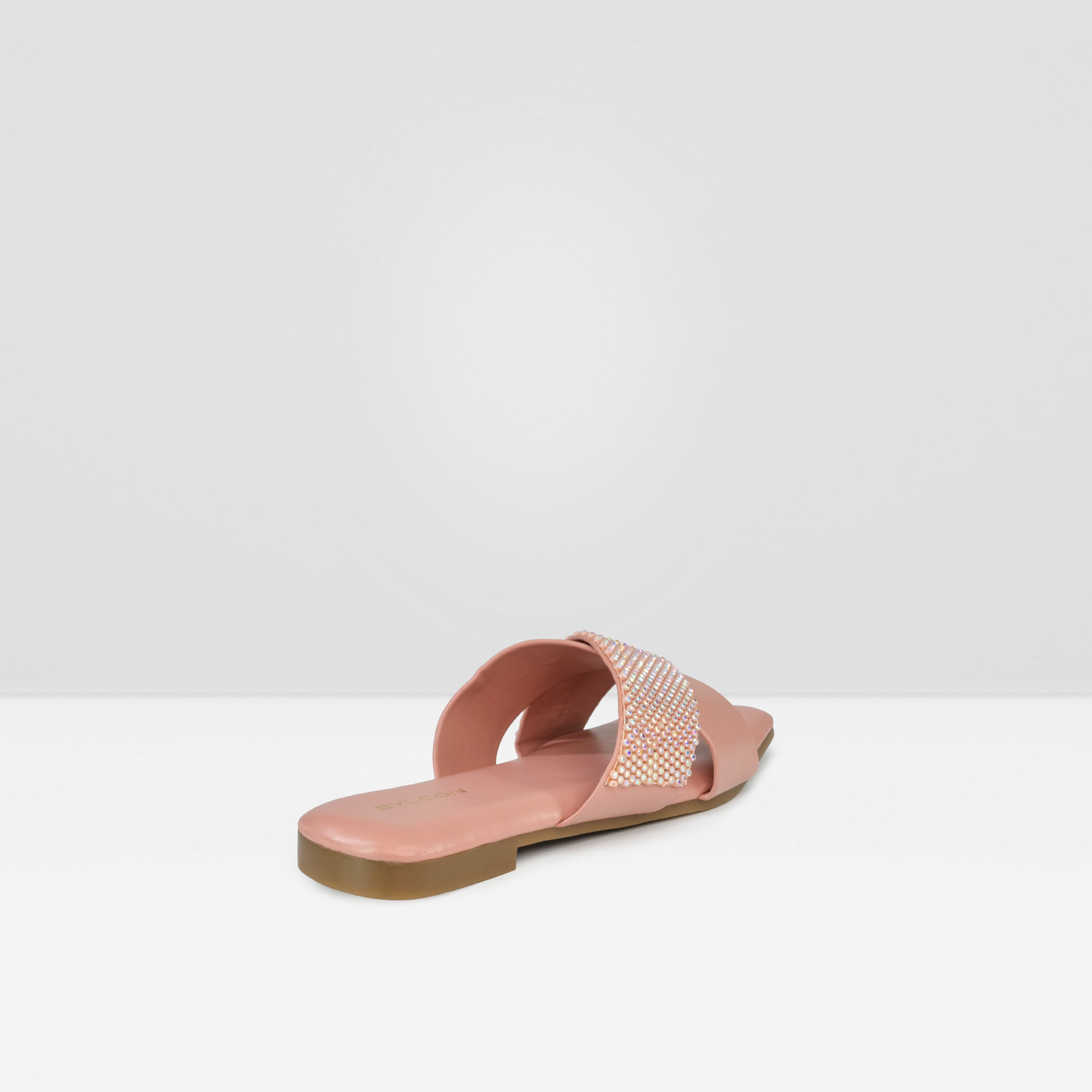 Women's Peach Sleek and Simple Casual Sandals