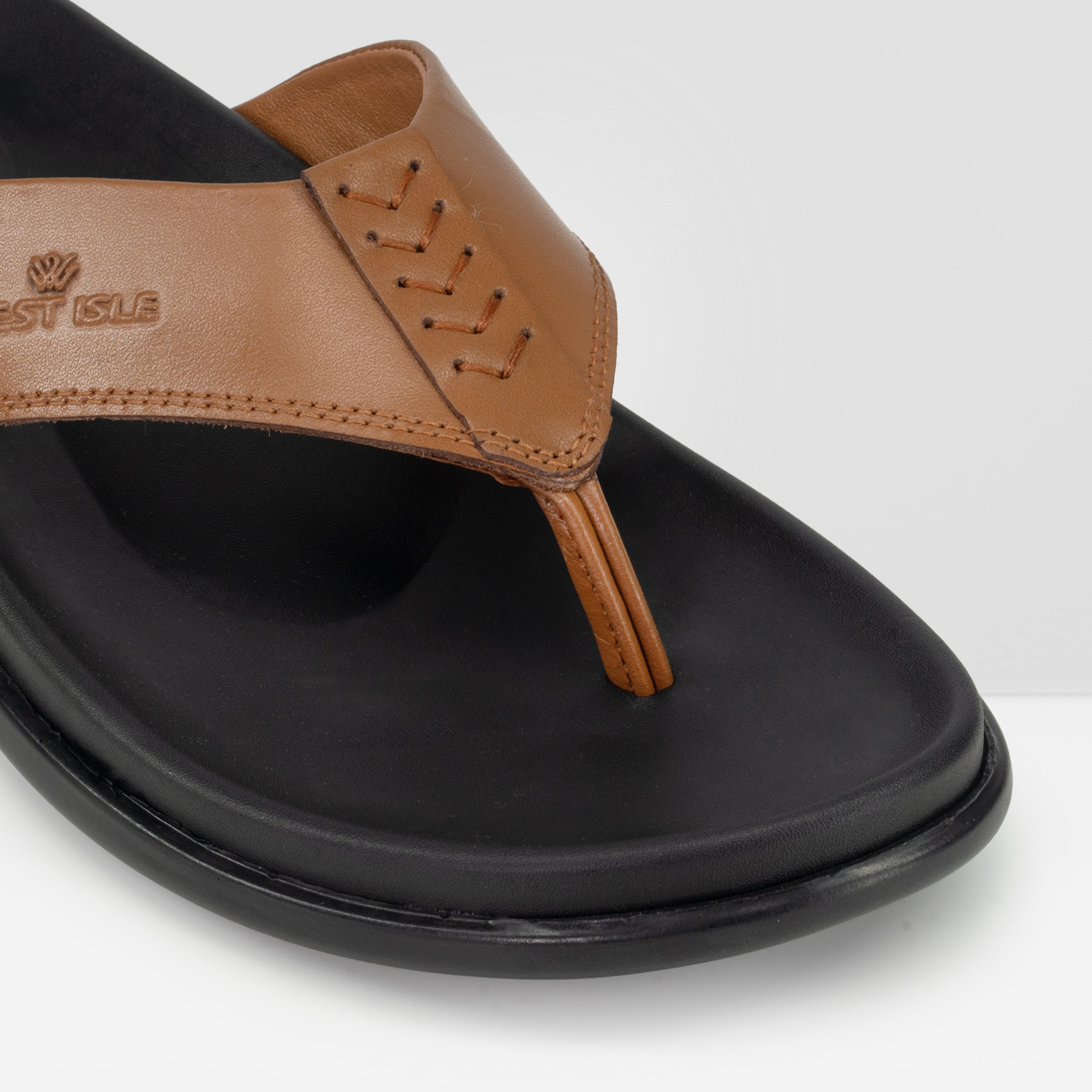 WEST ISLE MEN TAN CASUAL LEATHER CHAPPALS