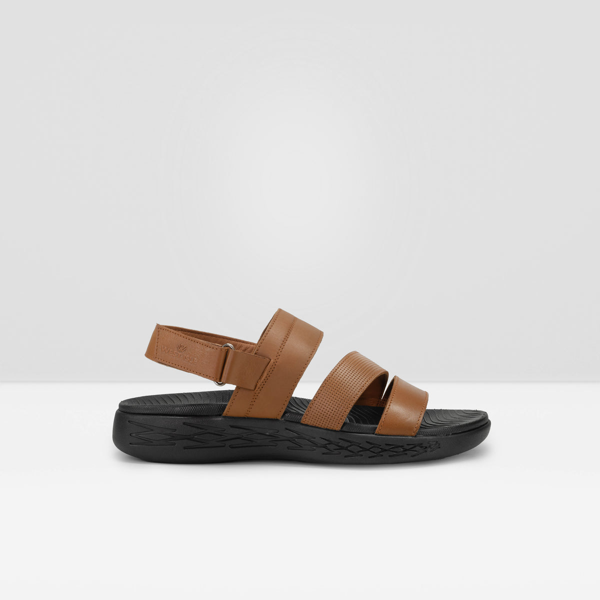 WEST ISLE MEN TAN CASUAL LEATHER SANDAL