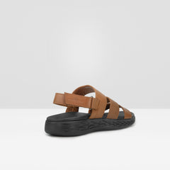 WEST ISLE MEN TAN CASUAL LEATHER SANDAL