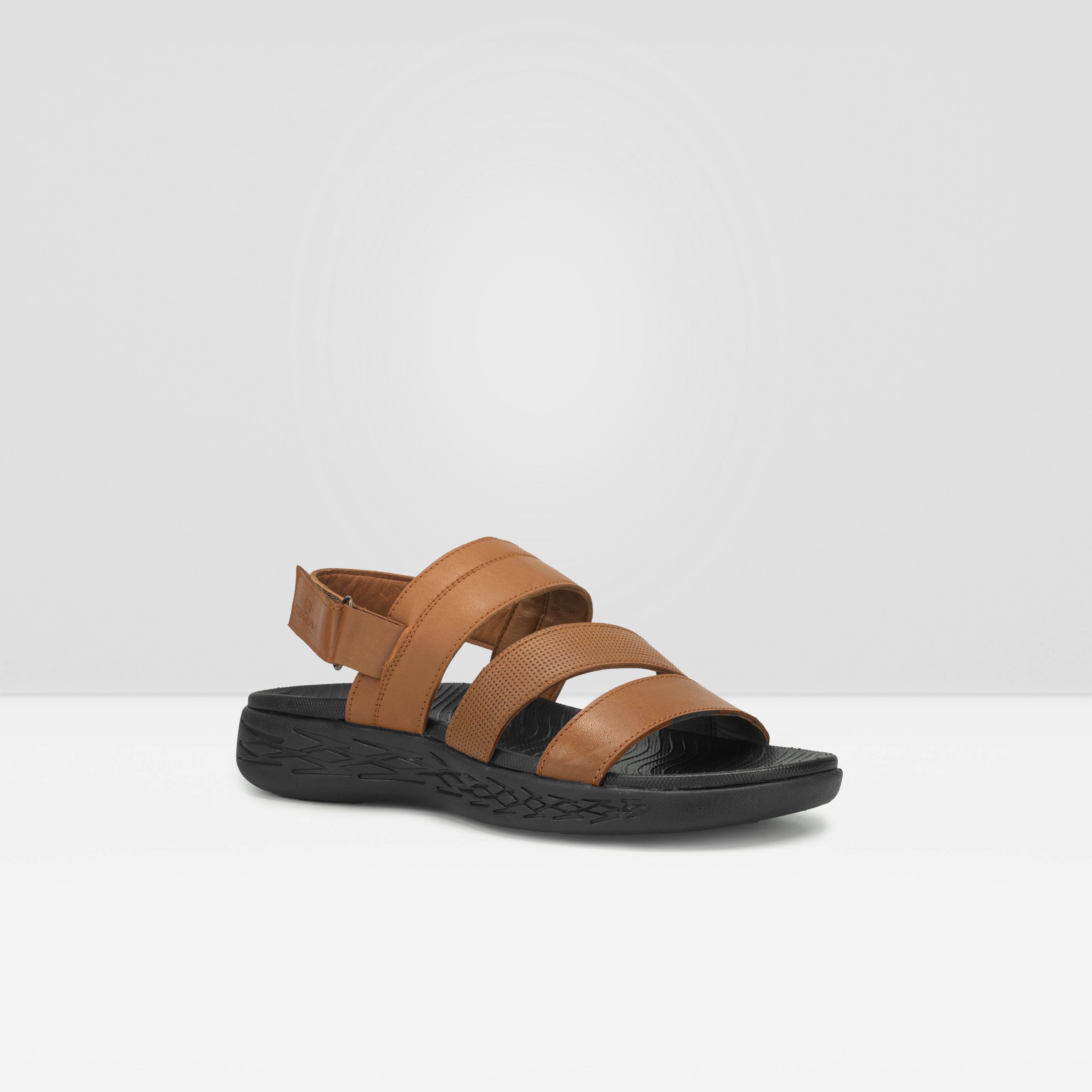 WEST ISLE MEN TAN CASUAL LEATHER SANDAL