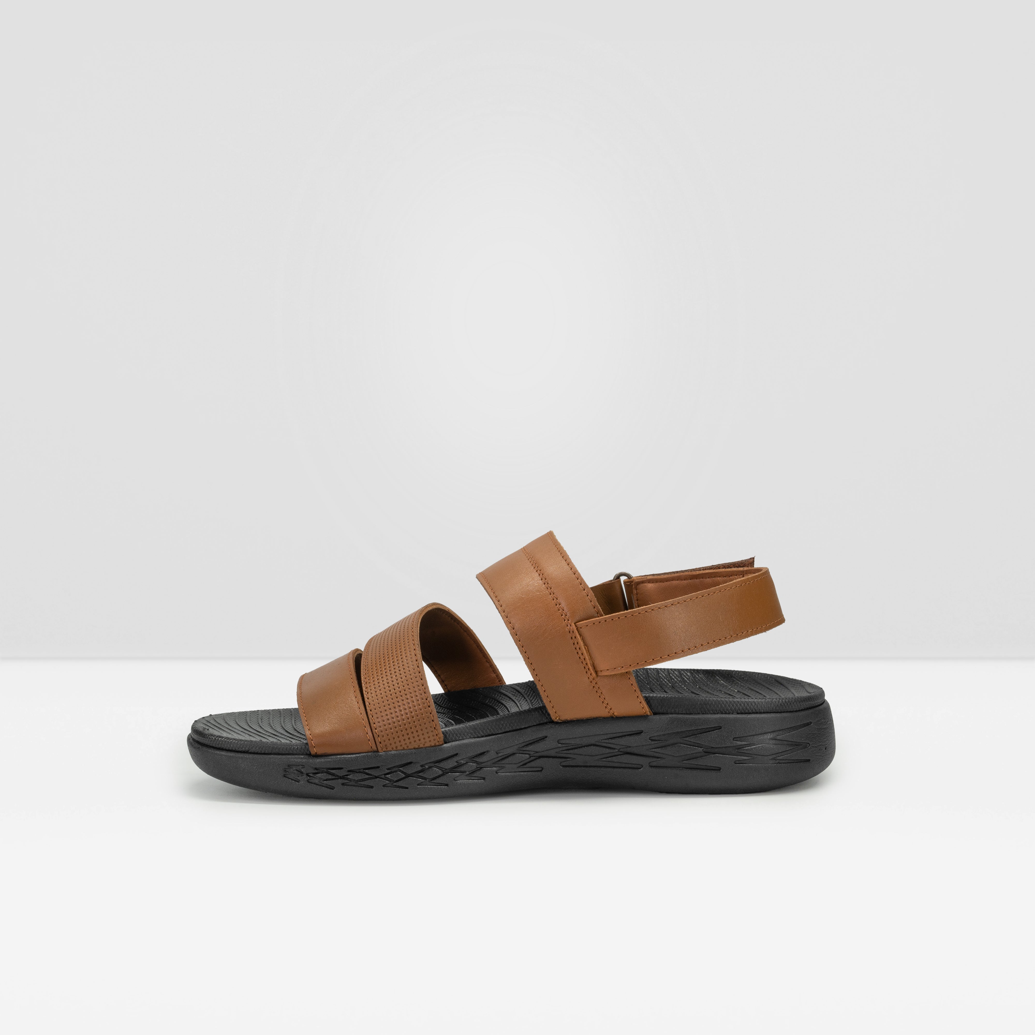 WEST ISLE MEN TAN CASUAL LEATHER SANDAL