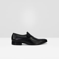 WEST ISLE MEN BLACK FORMAL MOCCASIN