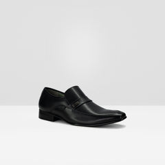 WEST ISLE MEN BLACK FORMAL MOCCASIN