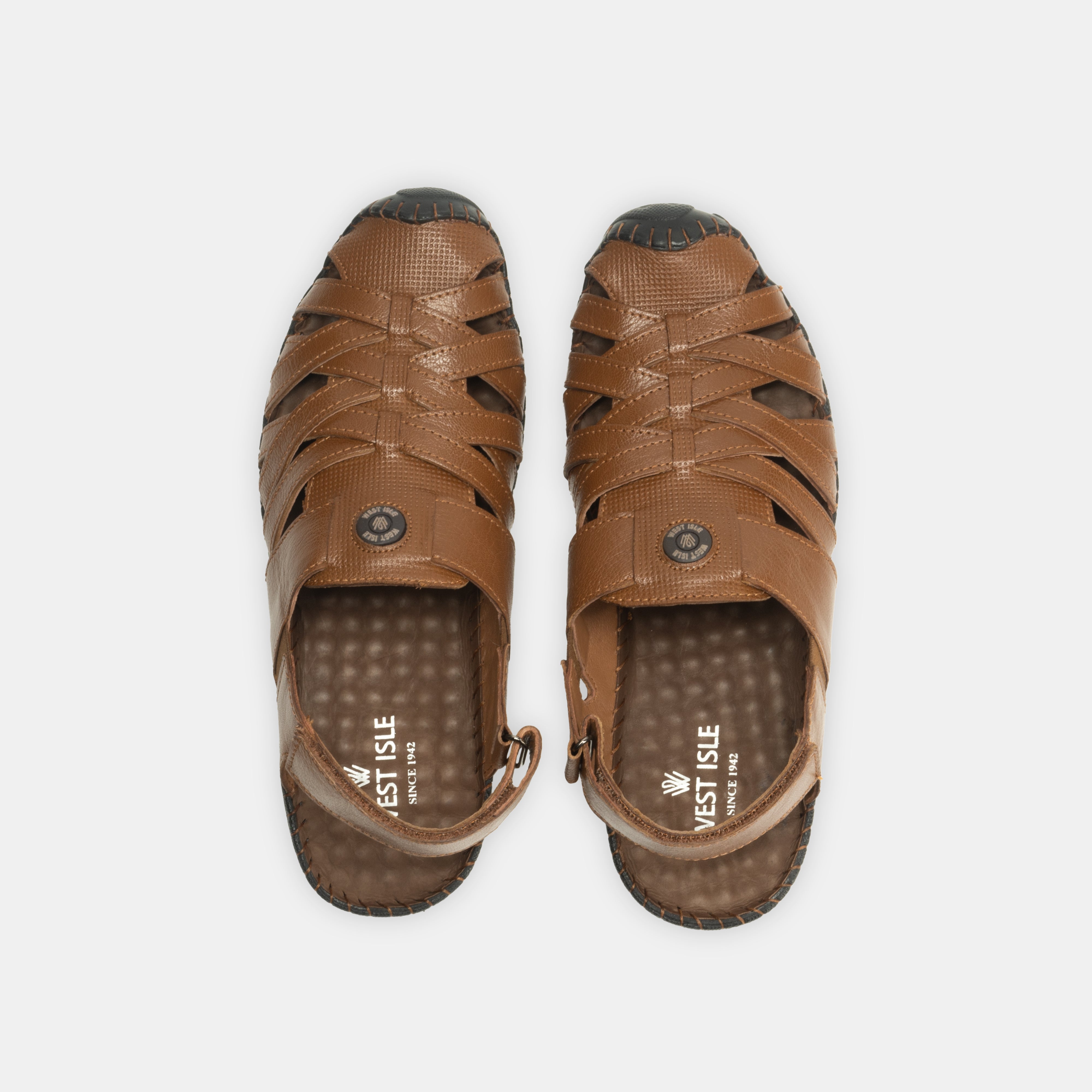 WEST ISLE MEN CASUAL TRADITIONAL LEATHER SANDALS