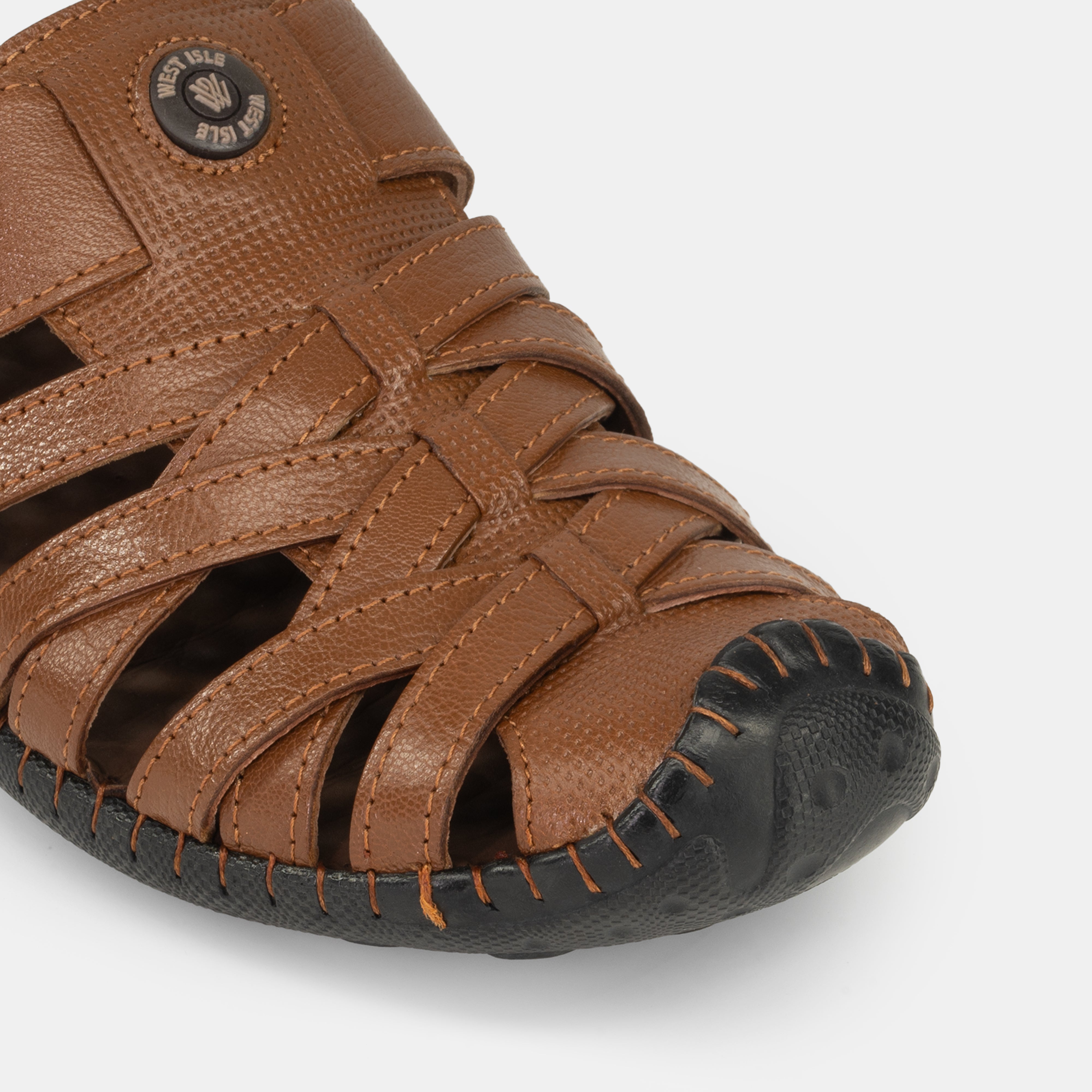 WEST ISLE MEN CASUAL TRADITIONAL LEATHER SANDALS